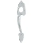 Chapetón metálico para puerta, acabado cromo mate 1