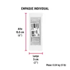 Jaladera de embutir rectangular, cromo mate, HERMEX 5