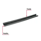 Guardapolvo con funda 95 cm, negro, HERMEX 2