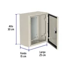 Gabinete metálico, 300 x 250 mm, VOLTECK 3