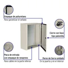 Gabinete metálico, 500 x 400 mm, VOLTECK 2
