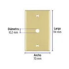 Placa pasacable de aluminio, línea Standard, VOLTECK 2