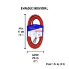 Extensión reforzada aterrizada 6 m 3x12 AWG, VOLTECK 5