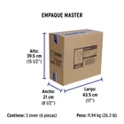 Extensión reforzada aterrizada 6 m 3x12 AWG, VOLTECK 7