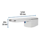 Maneral plano para monomando de lavabo, cromo, BASIC 3