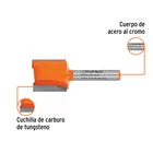 Broca para router, recta 2 filos, 3/4', TRUPER 2