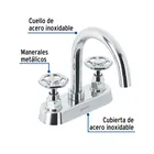 Mezcladora p/lavabo, bar, manerales redondos, cromo, TÚBIG 2