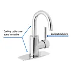 Monomando corto para lavabo, cromo, FOSET TÚBIG 2