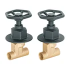 Juego llaves empotrar soldables, volante negro, TÚBIG 1