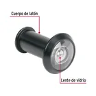 Mirilla de seguridad, 180°, lente de vidrio, negro mate 2
