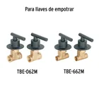 Juego de 2 manerales para regadera, palanca, negro, TÚBIG 4