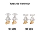 Juego de 2 manerales para regadera, volante, satín, TÚBIG 4