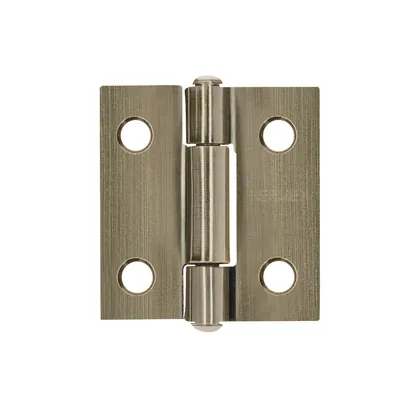Bisagra rectangular 1 x 7/8', latón antiguo, HERMEX