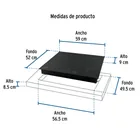 Parrilla inducción empotrable 60cm, 4 quem, vidrio, RIVIERA 4