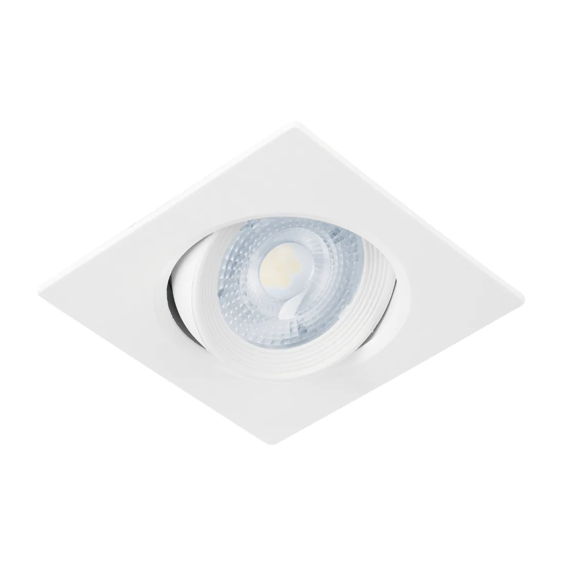Luminario LED empotrable 5W 6500K, cuadrado, blanco, VOLTECK