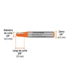 Broca para router, media caña, 1/4', TRUPER 3