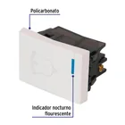 Interruptor para timbre, 1.5 módulos, línea Española, blanco 2