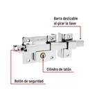 Cerradura de barra libre, derecha, HERMEX 2