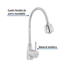 Monomando para fregadero con cuello flexible, cromo, TÚBIG 2