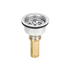 Contracanasta 3-1/2' inox, instala-fácil, tubo latón, FOSET 1