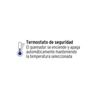 Parrilla eléctrica 1 quemador espiral, negra, VOLTECK 4