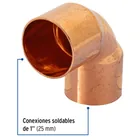 Codo 90° de cobre 1', FOSET BASIC 2