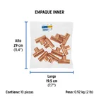 Tee sencilla de cobre 1', FOSET BASIC 4