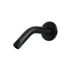 Brazo corto con chapetón para regadera, negro mate, AQUA 1