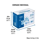 Mezcladora 4' para lavabo, cuello curvo, manerales cruceta 6