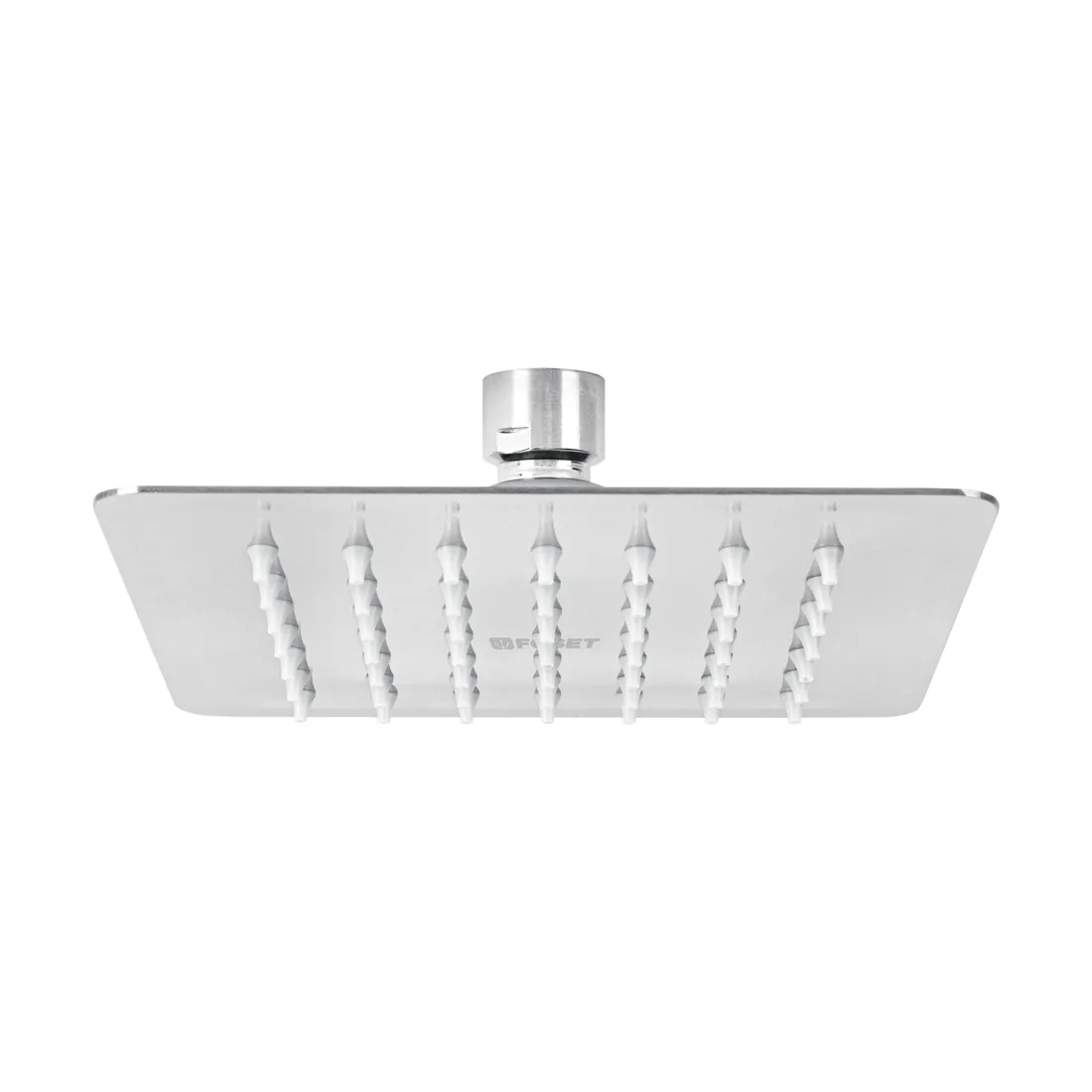 Regadera cuadrada 6', acero inox, sin brazo, cromo, TÚBIG