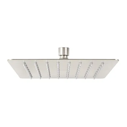 Regadera cuadrada 8', acero inox, sin brazo, satín, TÚBIG