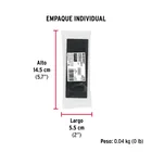 Jaladera de embutir rectangular, negro mate, HERMEX 5