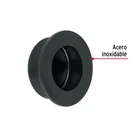 Jaladera de embutir circular No. 2, negro mate, HERMEX 2