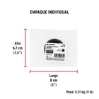 Jaladera de embutir circular No. 3, negro mate, HERMEX 5