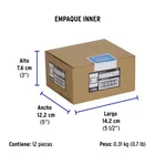 Interruptor timbre acero inox de 1.5 módulos, línea Lisboa 6