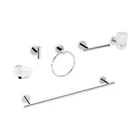 Juego de 6 accesorios para baño acabado cromo, FOSET TÚBIG 1