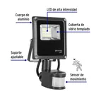 Reflector LED para exteriores 10W 6500K con sensor, VOLTECK 4