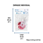 Sapo 2' para WC, silicona rígida, cadena inoxidable, FOSET 5