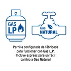 Parrilla gas empotrable 30cm, 2 quem, acero inox, RIVIERA 4