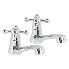 Juego llaves individuales lavabo, ABS, cruceta, BASIC 1