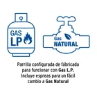 Parrilla gas empotrable 60cm, 4 quem, acero inox, RIVIERA 4