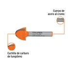Broca para router, media caña, 3/4', TRUPER 2