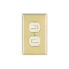 Placa armada 2 interruptor sencillo, línea Standard,aluminio 1