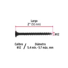 100 pijas #12 x 2'cabeza plana phillips multiusos 3