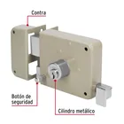 Cerradura sobreponer izq instala-fácil, caja, HERMEX BASIC 5