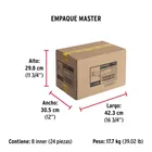 Cerradura sobreponer izq instala-fácil, caja, HERMEX BASIC 10