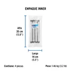 Niple de acero galvanizado 3/4 x 10', FOSET 4