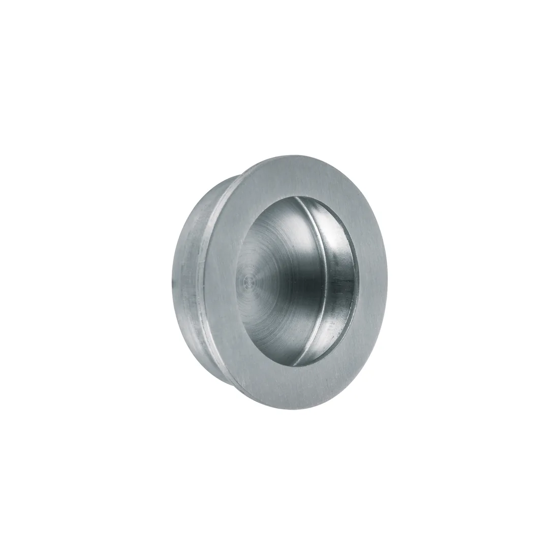 Jaladera de embutir circular No. 3, cromo mate, HERMEX