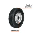 Rueda imponchable 8' para eje central, TRUPER 2