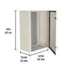 Gabinete metálico, 600 x 400 mm, VOLTECK 3
